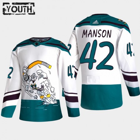 Kinder Eishockey Anaheim Ducks Trikot Josh Manson 42 2020-21 Reverse Retro Authentic